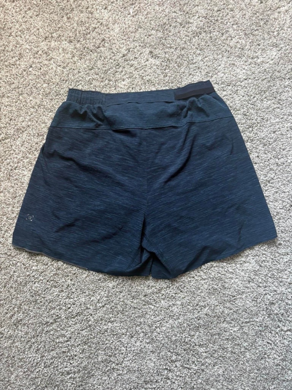 Lululemon Athletica Surge 6” Linerless Iron Blue True Navy Workout Gym Shorts M
